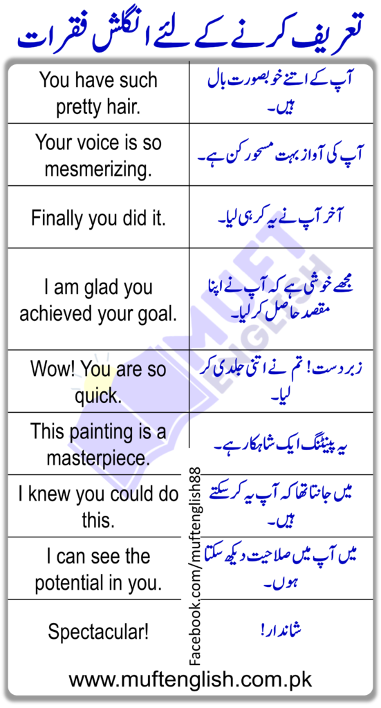 41 Sentences to Praise Someone in English and Urdu