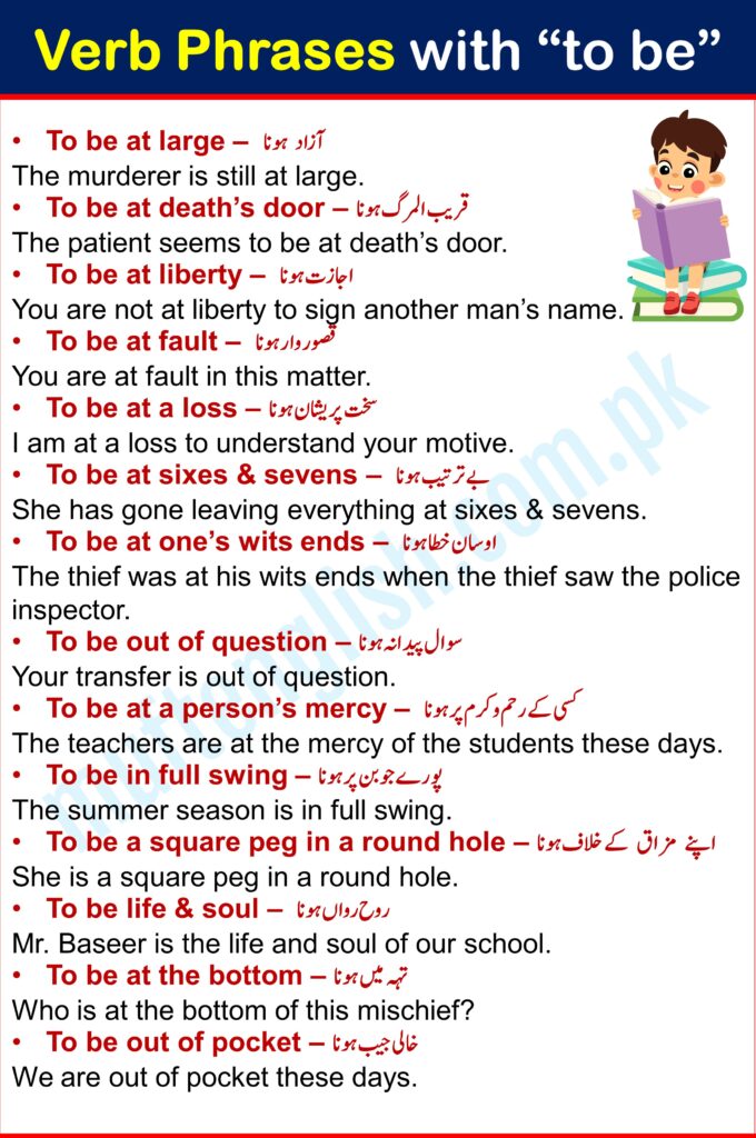 Verbal Phrases List with Examples and Urdu Meanings