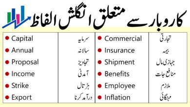 100 Business Vocabulary in Urdu and English