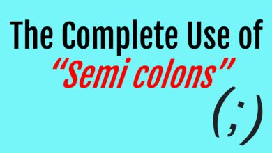 Semi Colon Usages in English Grammar